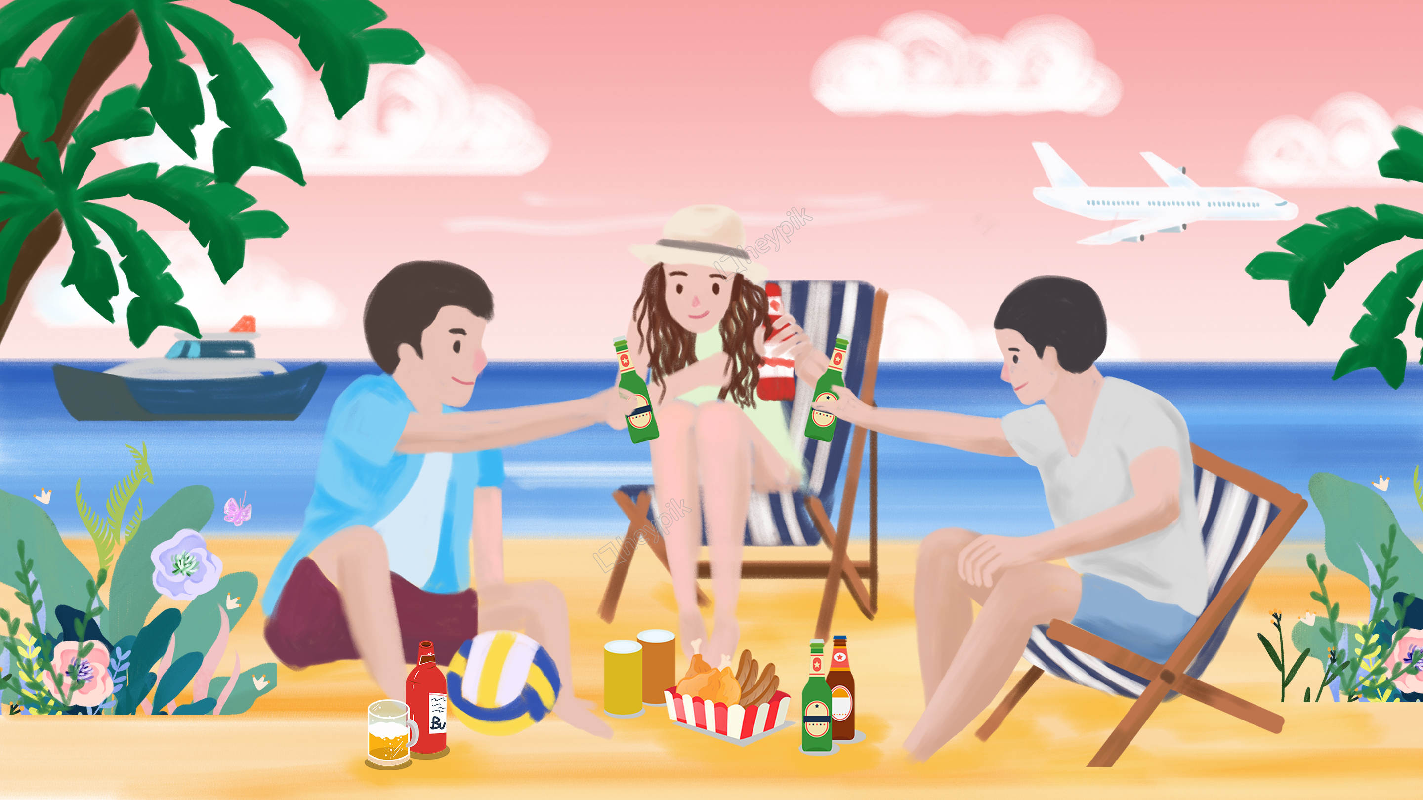 psd-summer-beer-friends-drinking-beer-banner-head-map-sea-heypik-7WU43WG.jpg